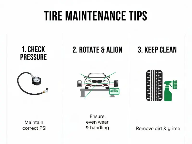 نصائح لصيانة الإطارات وإطالة عمرها